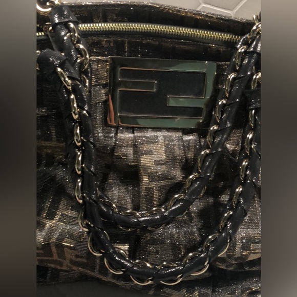 FENDI Zucca MIA Large  Bag. Like new condition.full inclusion . Authentic w/COA - Picture 15 of 16